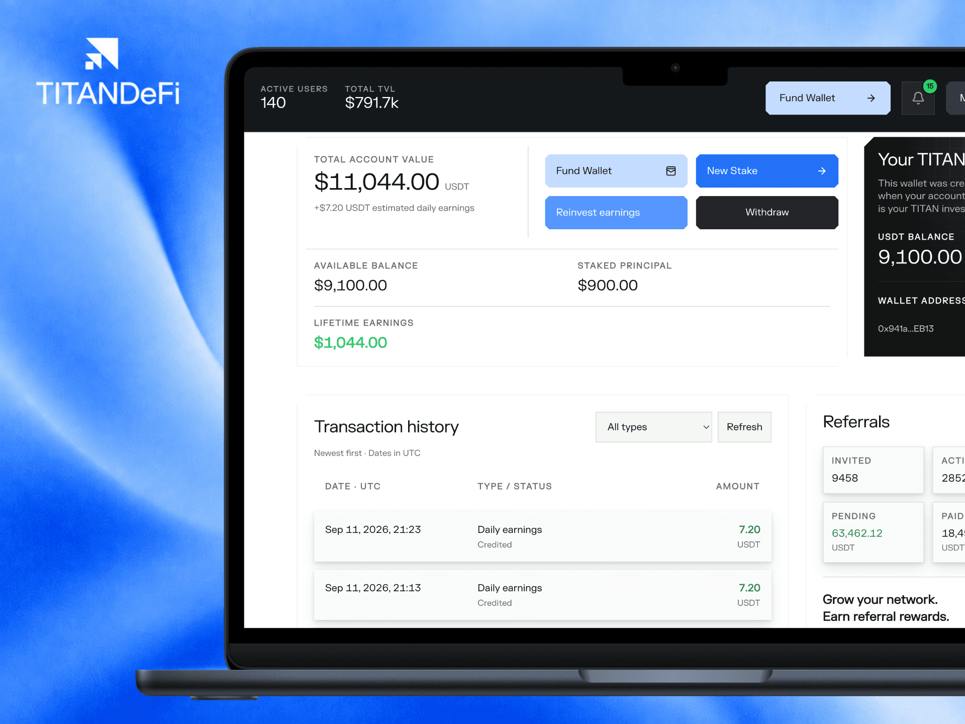Investor Dashboard Redesign